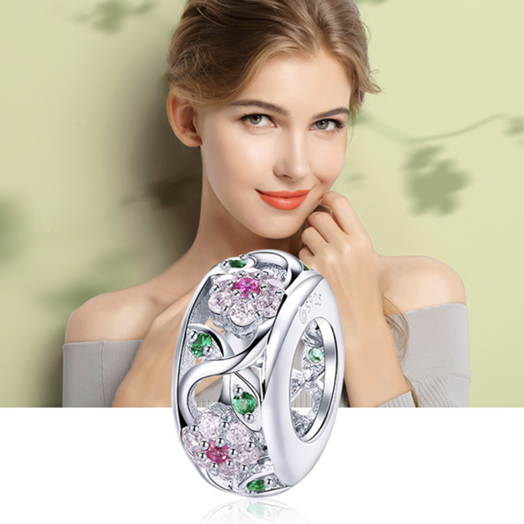 Charming Flower Garden - 925 Silver