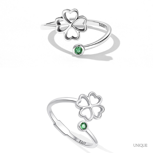 Lucky Clover Ring in 925 Silver