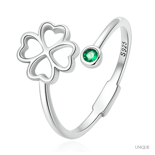 Lucky Clover Ring in 925 Silver