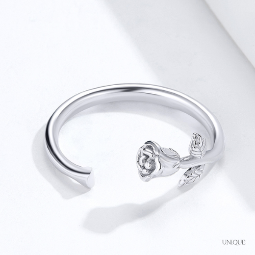 Rose Ring in 925 Silver