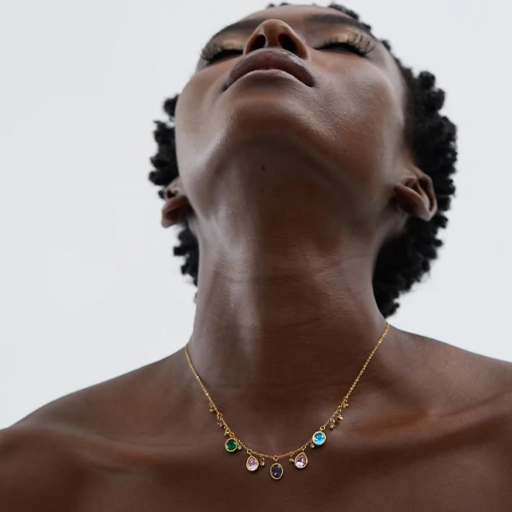 Colourful Cubic Zirconia Necklace