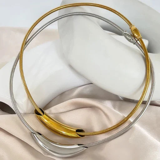 Women's Luxe Gold-Plated Necklace