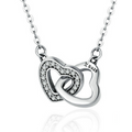 Connected Hearts Necklace Silver