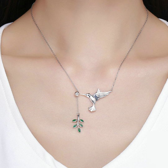 Hummingbird Necklace Silver 925