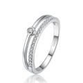 Parallel Arches Ring in Silver