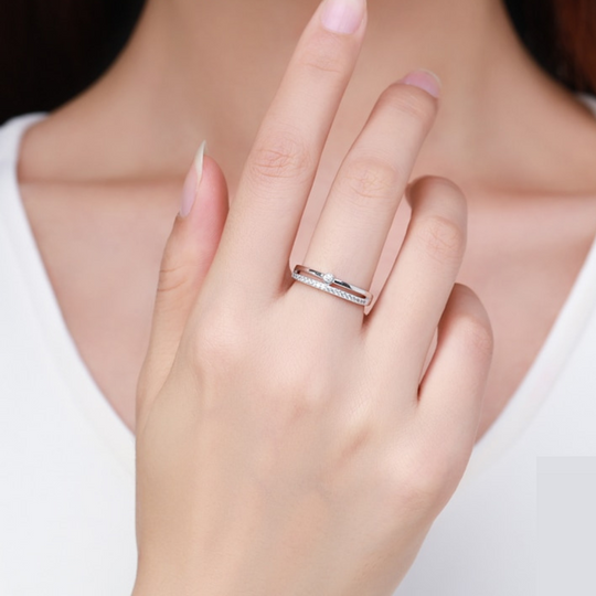 Parallel Arches Ring in Silver