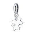 Puzzle Piece Charm - 925 Silver