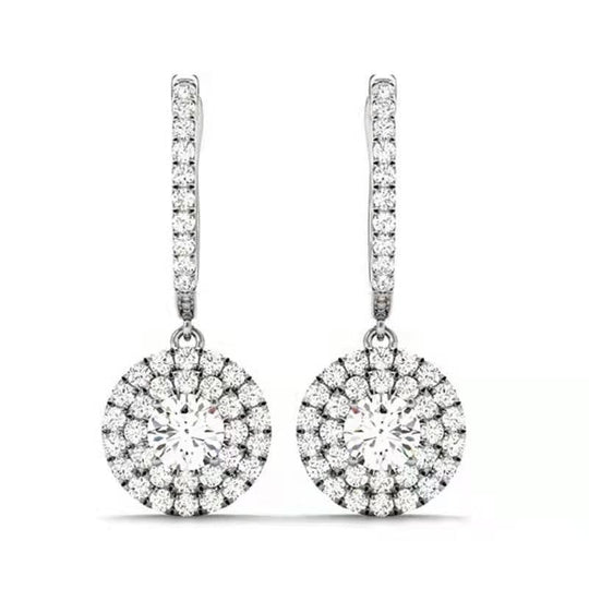 Eternity Earrings with Cubic Zirconia