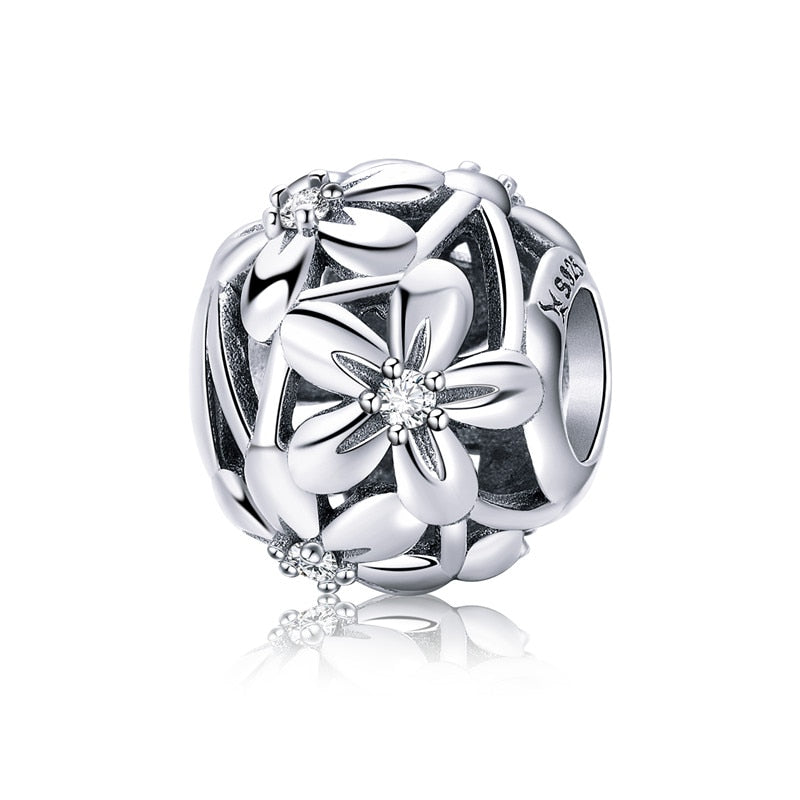 Charms Separator Collection with Cubic Zirconia - 925 Silver