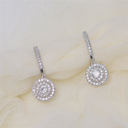 Eternity Earrings with Cubic Zirconia