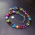 Colourful Zirconia Silver Bracelet