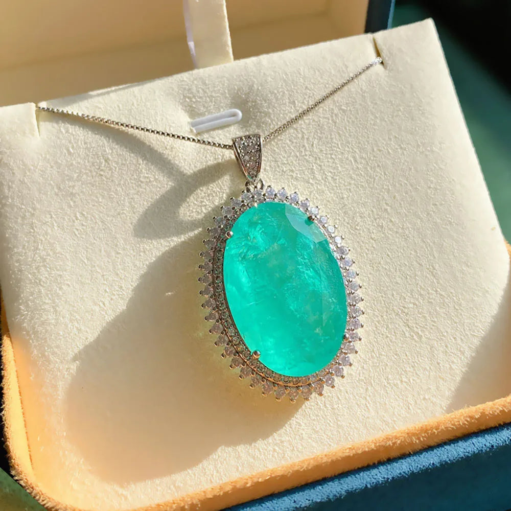 Tourmaline Stone Pendant Necklace