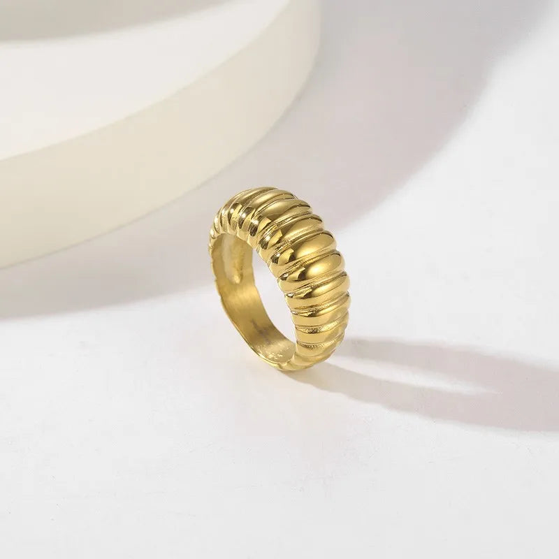18K Gold Plated Shell Ring