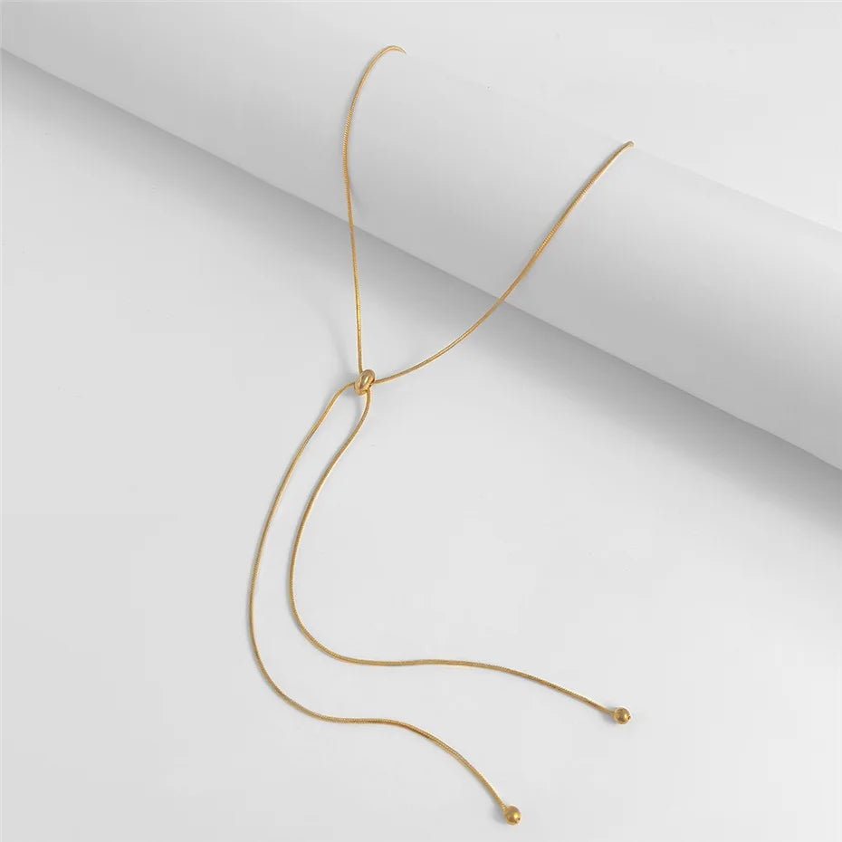 Delicate Lariat Necklace