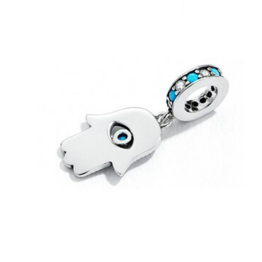 Hamsa Hand Charm - 925 Silver