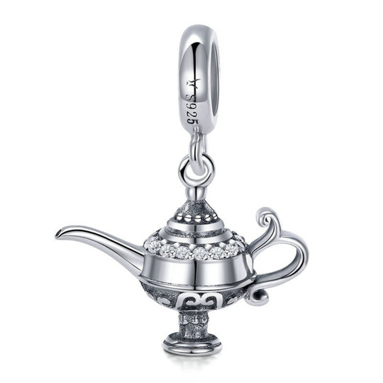 Aladdin's Magic Lamp Charm - 925 Silver